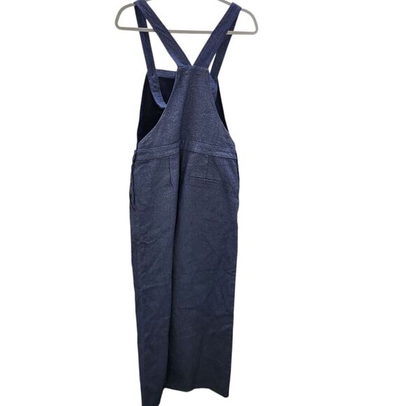 FRNCH Paris Daniella Overalls‎ Medium Blue Marine Wide Leg Soft Cotton Denim NWT - Picture 9 of 14